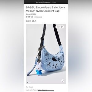 Baggu ballet icons medium bag